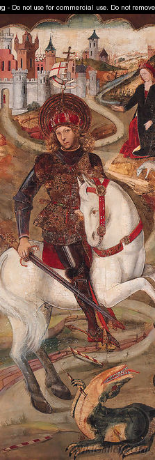 Saint George and the Dragon - (after) Jaume Huguet