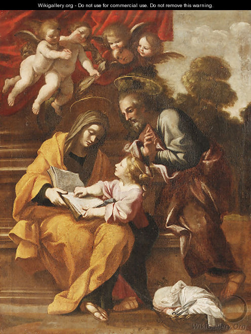 The Education of the Virgin - (after) Jacques Stella
