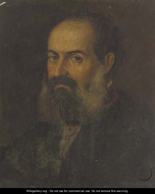 Portrait of a bearded man - (after) Jacopo Tintoretto (Robusti)