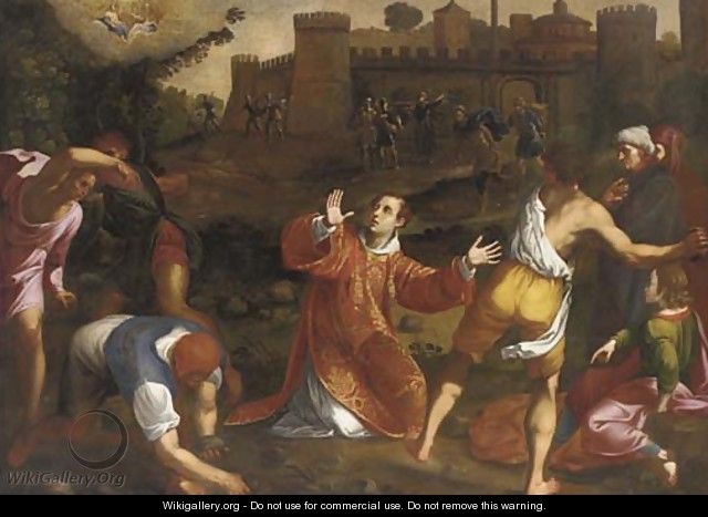The Martyrdom of Saint Stephen - (after) Gregorio Pagani