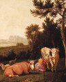 A milkmaid in a landscape - (after) Hendrick Mommers