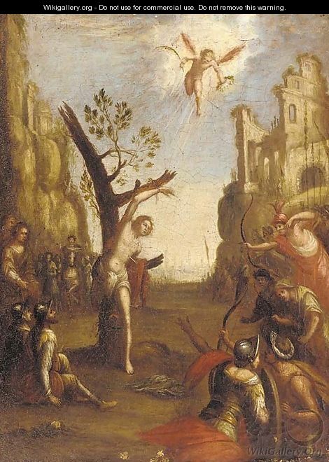 The Martyrdom of Saint Sebastian - (after) Hans Von Aachen