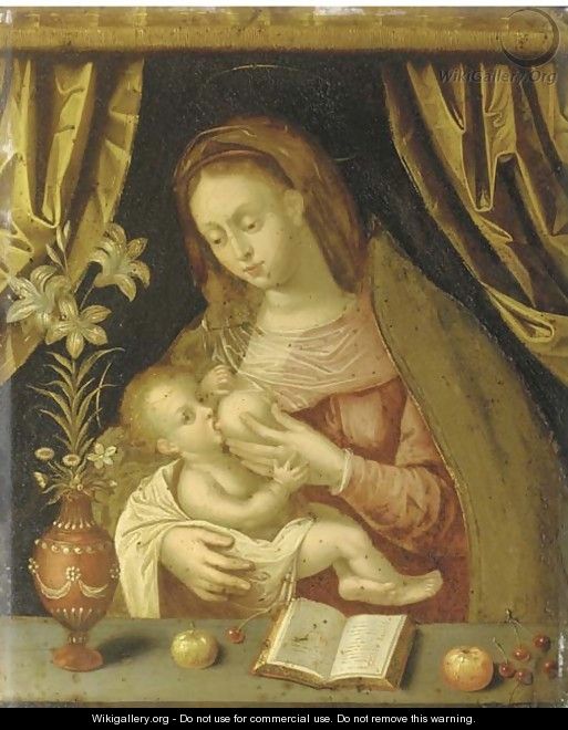 The Virgin and Child - (after) Hendrick De Clerck