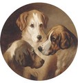 Three hounds - (after) George Earl