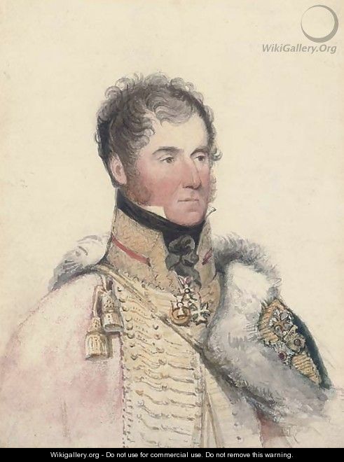Portrait of the Marquis of Anglesey - (after) George Richmond