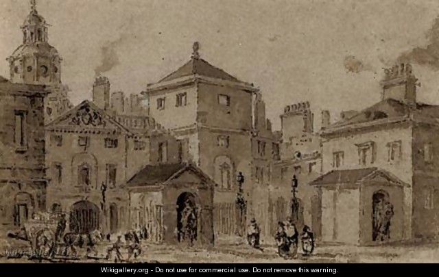 View of the east front of Horse Guards at Whitehall - (after) George Pyne