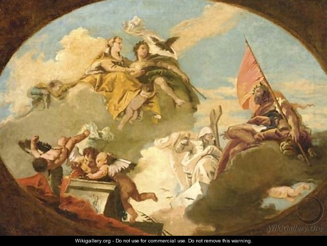 The Apotheosis of Francesco Barbaro - (after) Giovanni Battista Tiepolo