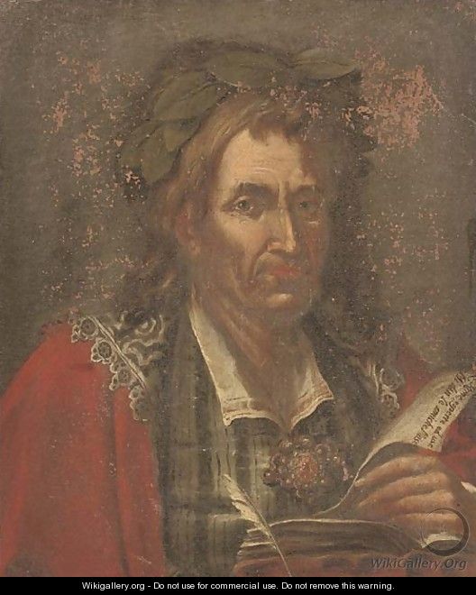 Portrait of a poet - (after) Giacomo Francesco Cipper