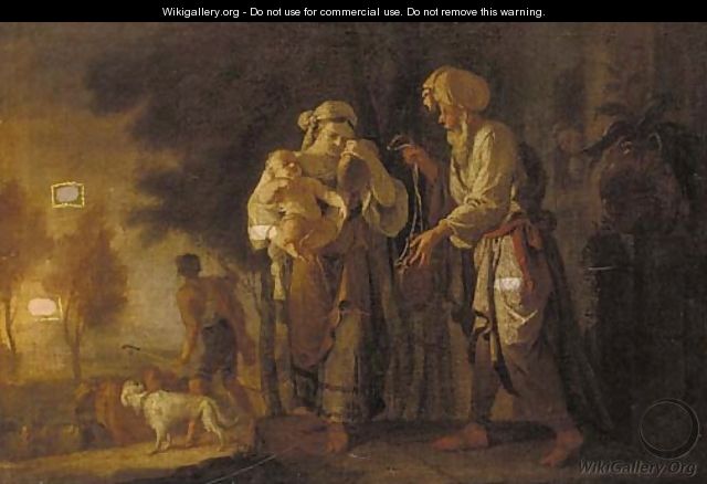 The Banishment of Hagar and Ishmael - (after) Giovanni Camillo Sagrestani