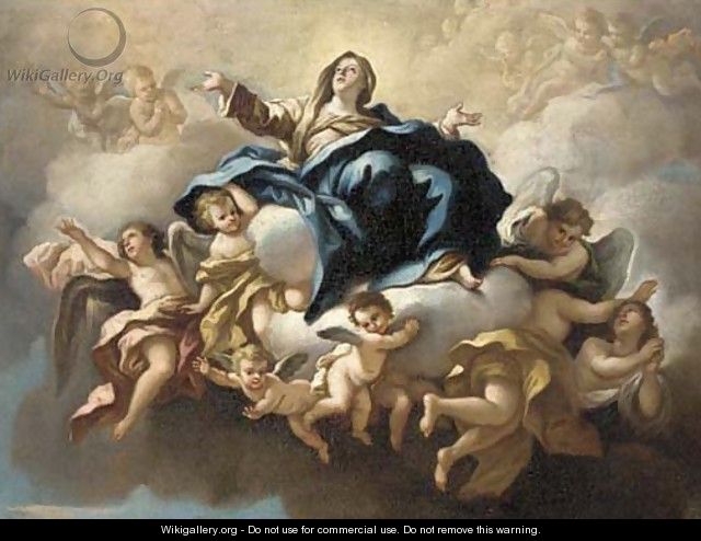 The Assumption of the Virgin - (after) Giovanni Battista (Baciccio) Gaulli