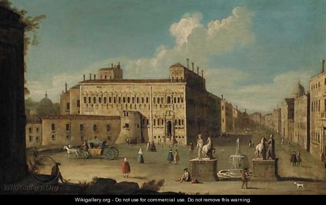 The Piazza Quirinale, Rome - (after) Francesco Tironi