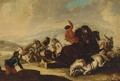 A cavalry skirmish - (after) Francesco Simonini