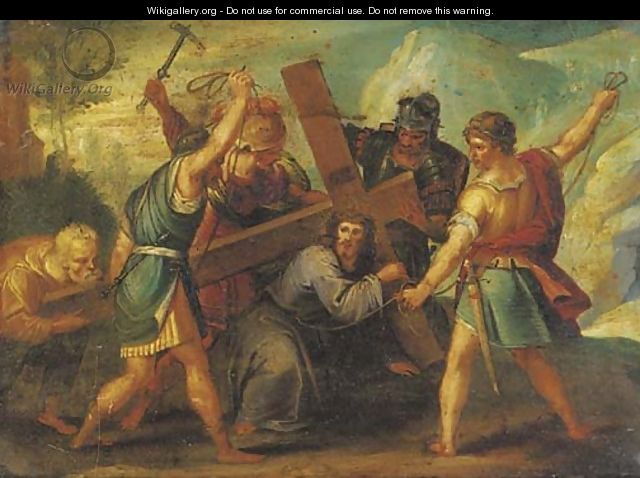 Christ on the Road to Calvary - (after) Frans II Francken