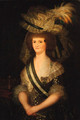 Portrait of Queen Maria Louisa of Spain - (after) Francisco De Goya Y Lucientes