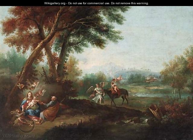 The Rest on the Flight into Egypt - (after) Francesco Zuccarelli
