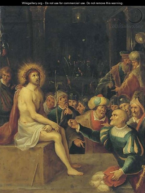 The Mocking of Christ - (after) Frans II Francken