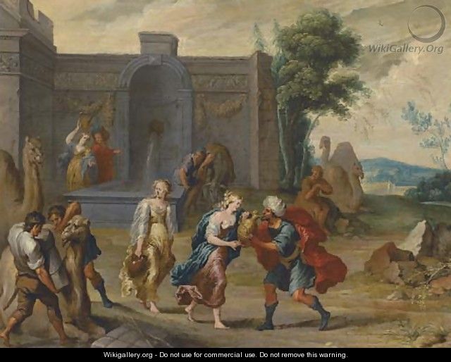 Rebecca at the well - (after) Frans II Francken