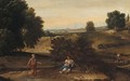 An Italianate landscape with figures resting near a stream - (after) Gaspard Dughet