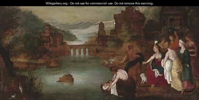 The Finding of Moses - (after) Kasper Or Gaspar Van Den Hoecke