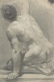 A kneeling nude seen from behind - (after) Gaetano Gandolfi