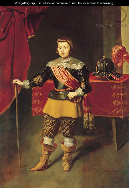 Portrait of the Infante Baltasar Carlos, son of Philip IV and Isabella of Bourbon - (after) Diego Rodriguez De Silva Y Velazquez