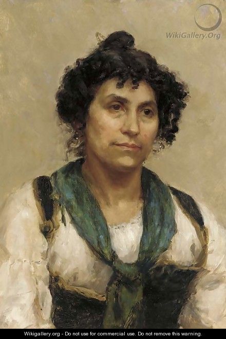 A peasant girl - (after) Long, Edwin