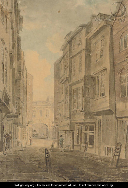 Butchers Row and Temple Bar, London - (after) Dayes, Edward