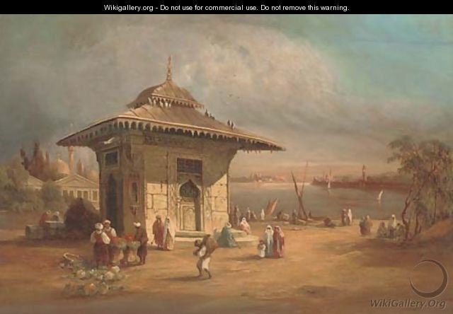Sweet waters of Asia, Constantinople - (after) Felix Francois Georges Philibert Ziem