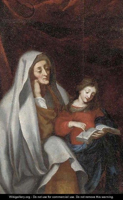 The Education of the Virgin - (after) Erasmus II Quellin (Quellinus)