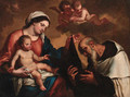 The Madonna and Child with Saint Dominic - (after) Erasmus II Quellin (Quellinus)