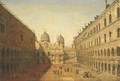 The courtyard of the Doge's Palace, Venice, looking North - (after) Francesco Albotto