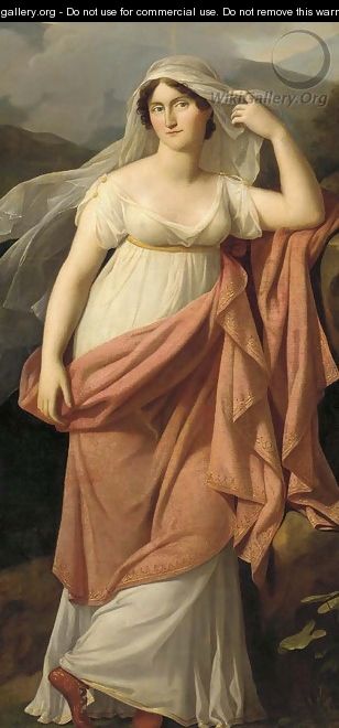 Portrait of a lady - (after) Baron Francois Gerard
