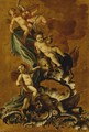 The infant Hercules with putti - (after) Filippo Faciatore
