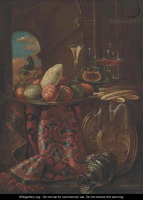 Oranges, limes, and a lemon on a dish - (after) Christian Berentz