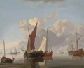 Dutch barges at sea in a stiff breeze; and Dutch barges in a calm offshore (illustrated) - (after) Charles Martin Powell