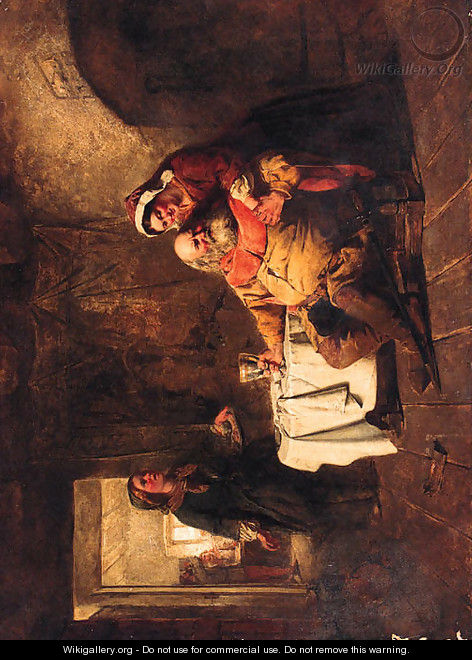 Falstaff in a Tavern - (after) Charles Landseer