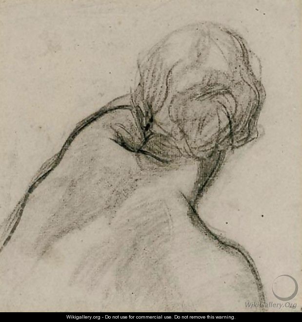 Study of a young woman observed from behind - (after) Charles Haslewood Shannon