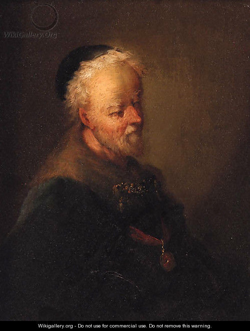 Portrait of an old man - (after) Christian Wilhelm Ernst Dietrich