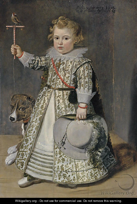 Portrait of boy aged two - (after) Cornelis De Vos