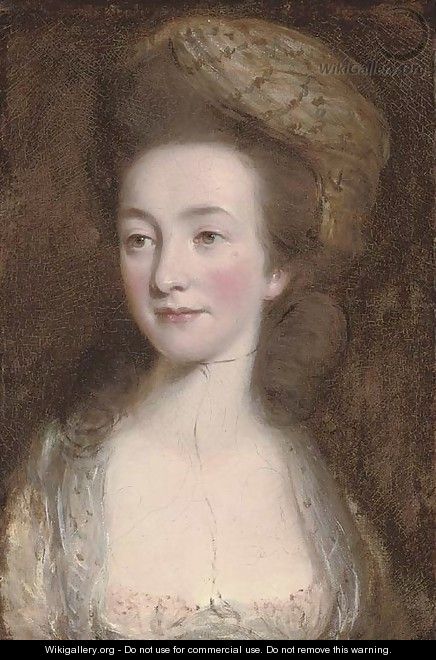 Portrait of Elizabeth Elstone - (after) Daniel Gardner