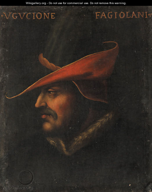 Portrait of Ugucione Fagiolani (1250-1319) - (after) Cristofano Dell
