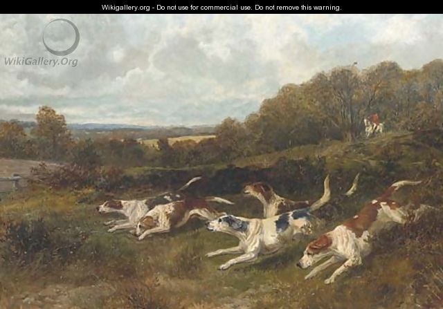 Hounds on the scent - (after) Arthur Alfred Davis