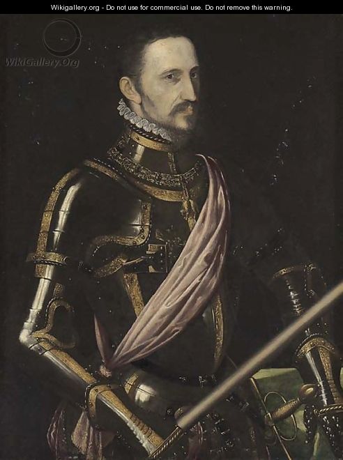 Portrait of Don Fernandez Alvarez de Toledo, 3rd Duque de Alba (1507-1582) - (after) Antonis Mor Van Dashorst