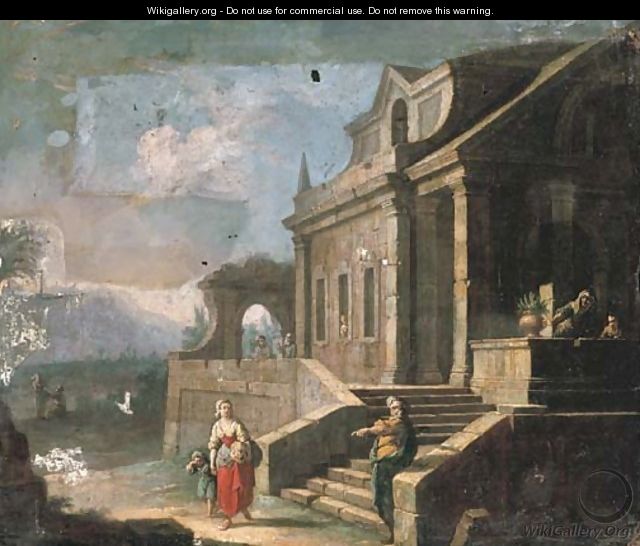The Banishment of Hagar and Ishmael - (after) Antonio Visentini