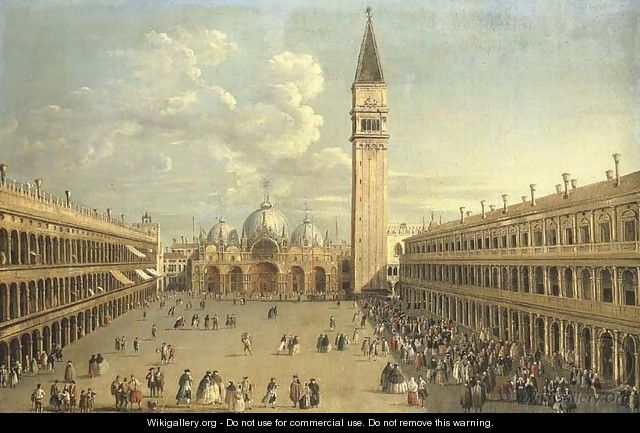 The Piazza San Marco, Venice, looking East towards Saint Mark