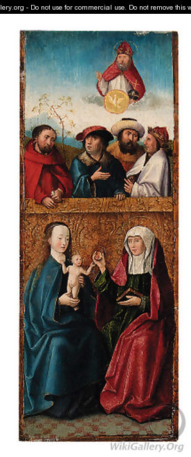 The Virgin and Child with Saint Anne - (after) Barthel The Elder Bruyn
