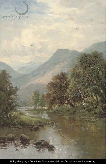 A peaceful stretch of the river - (after) Benjamin Williams Leader