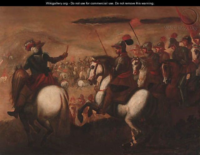 Cavalrymen on a battlefield - (after) Carlo Coppola