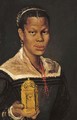 Portrait of a black lady - (after) Annibale Carracci