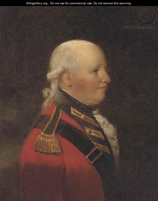 Portrait of an officer, half-length, in full uniform - (after) Sir Henry Raeburn